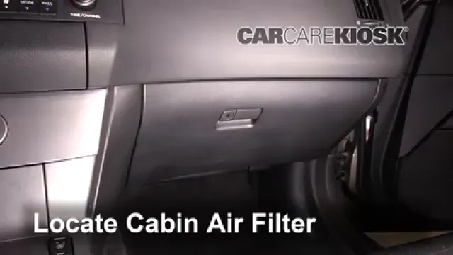 2005 Infiniti FX35 3.5L V6 Filtre à air (intérieur) Changement